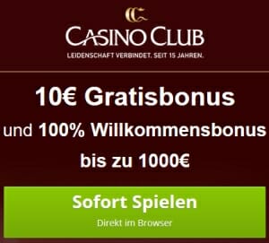 Casino Club-bonus de 10 euros