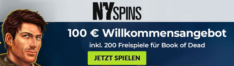 NYSpins Casino Bonus Bannière
